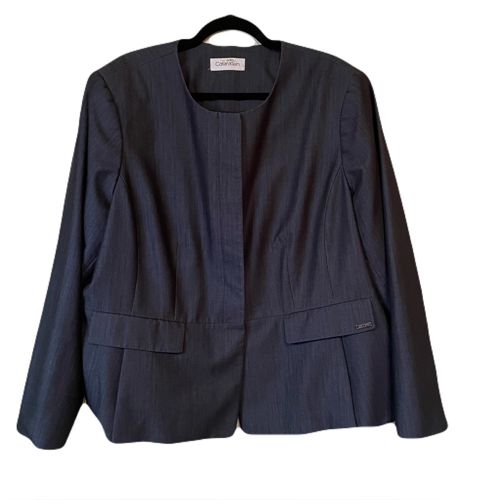 Calvin Klein Indigo Dark Blue Suit Jacket Blazer Plus size 24
